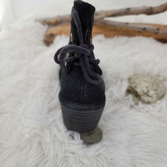 Fly London Black suede booties Yama - Picture 12 of 13